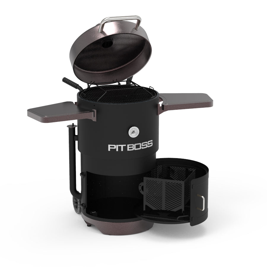 Champion Barrel Charcoal Smoker, Mahogany