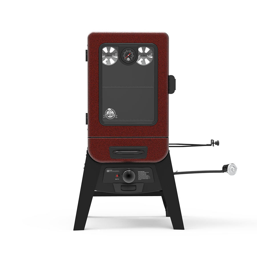 2-Series Gas Vertical Smoker, Red Hammertone