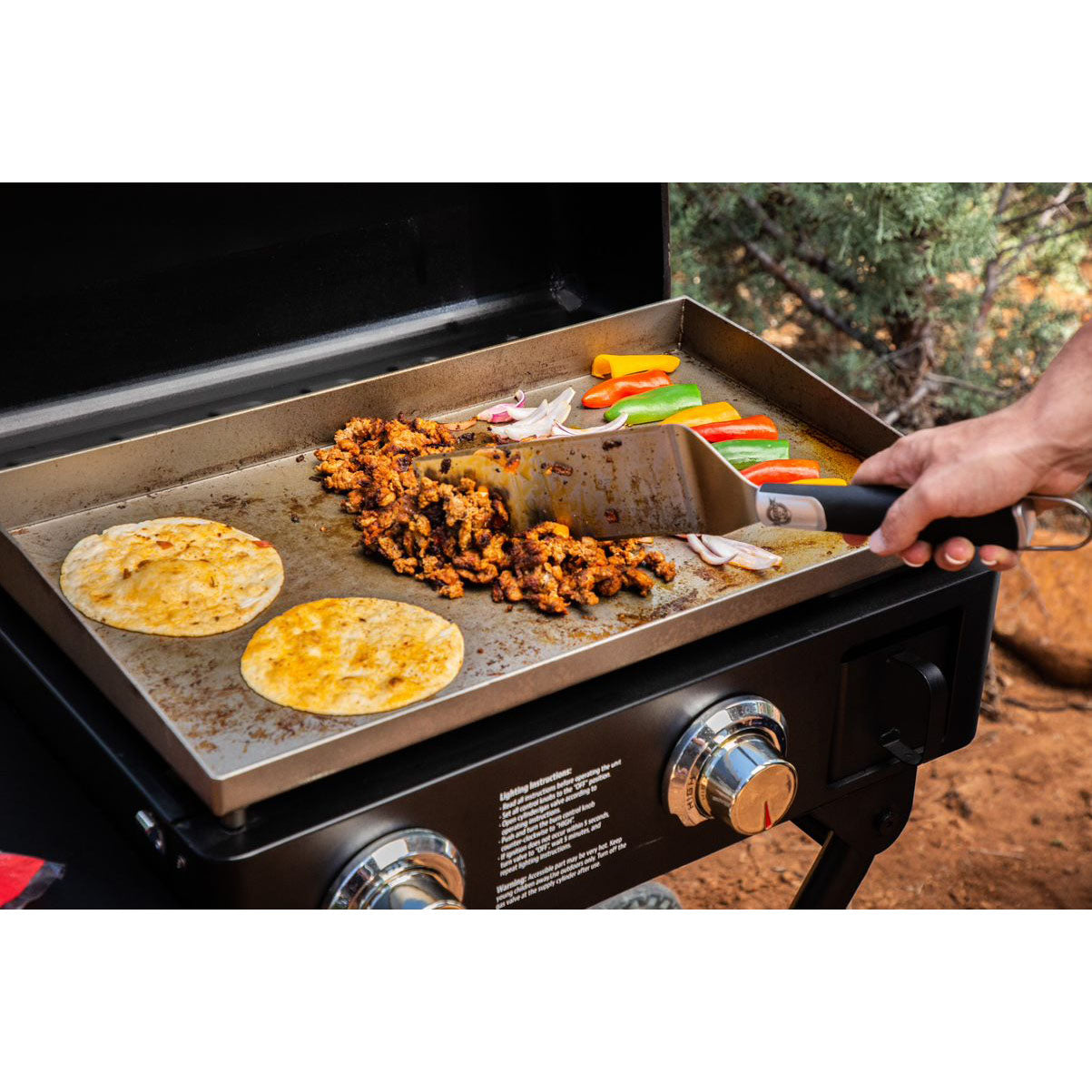 Sportsman Portable 2-Burner Griddle With Legs
