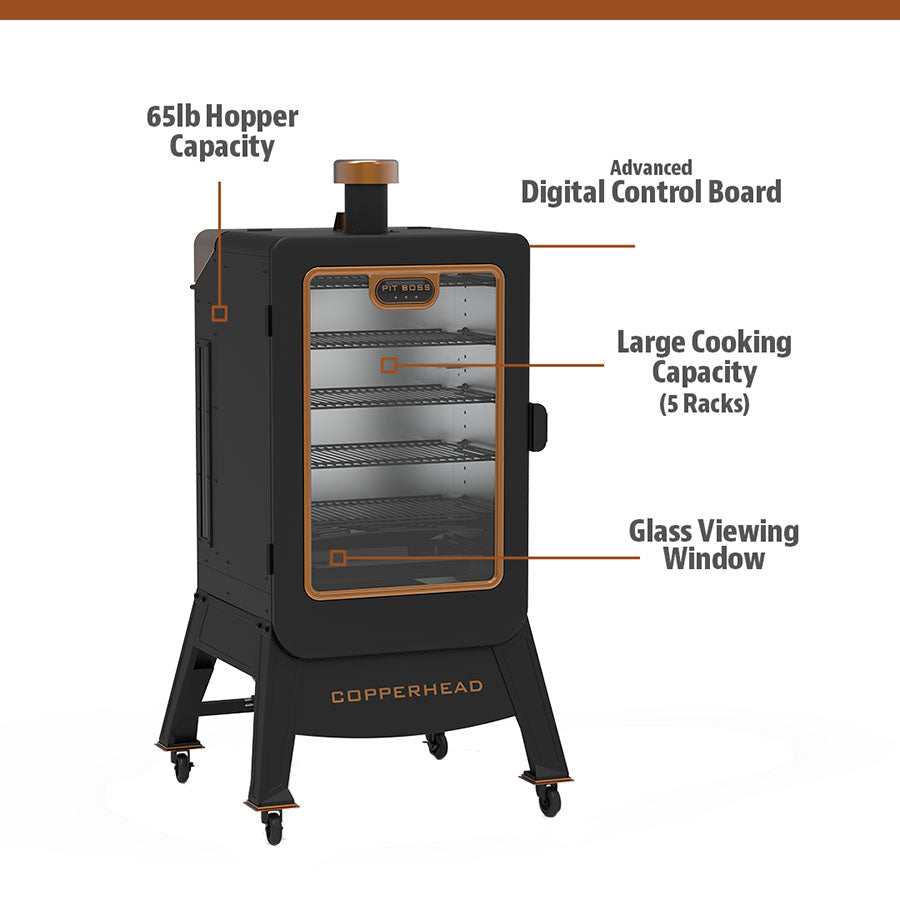 4 Series Vertical Pellet Smoker - Onyx Edition