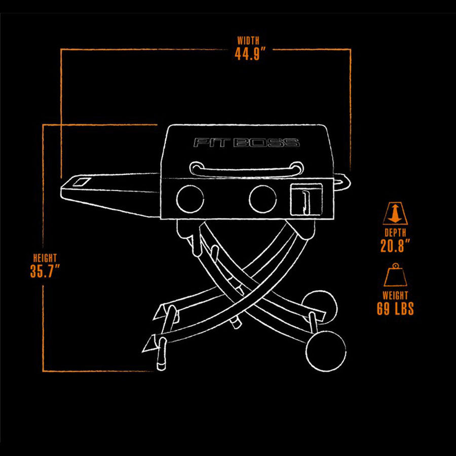 Sportsman Portable 2-Burner Griddle With Legs