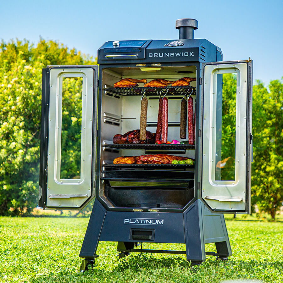 Platinum Brunswick Wood Pellet Vertical Smoker