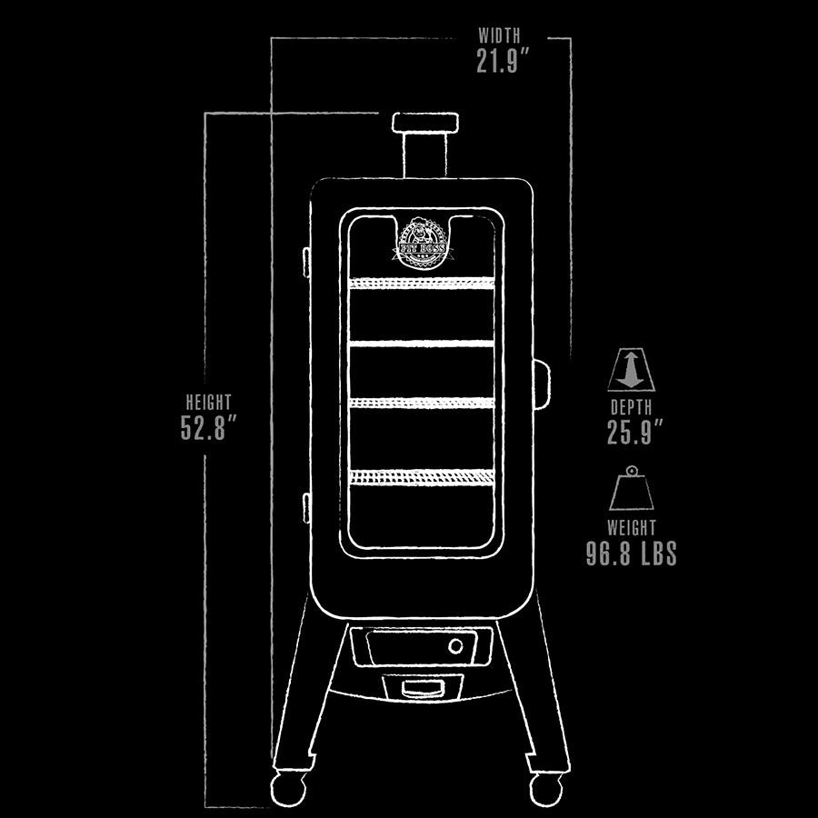 Copperhead 3-Series Wood Pellet Vertical Smoker