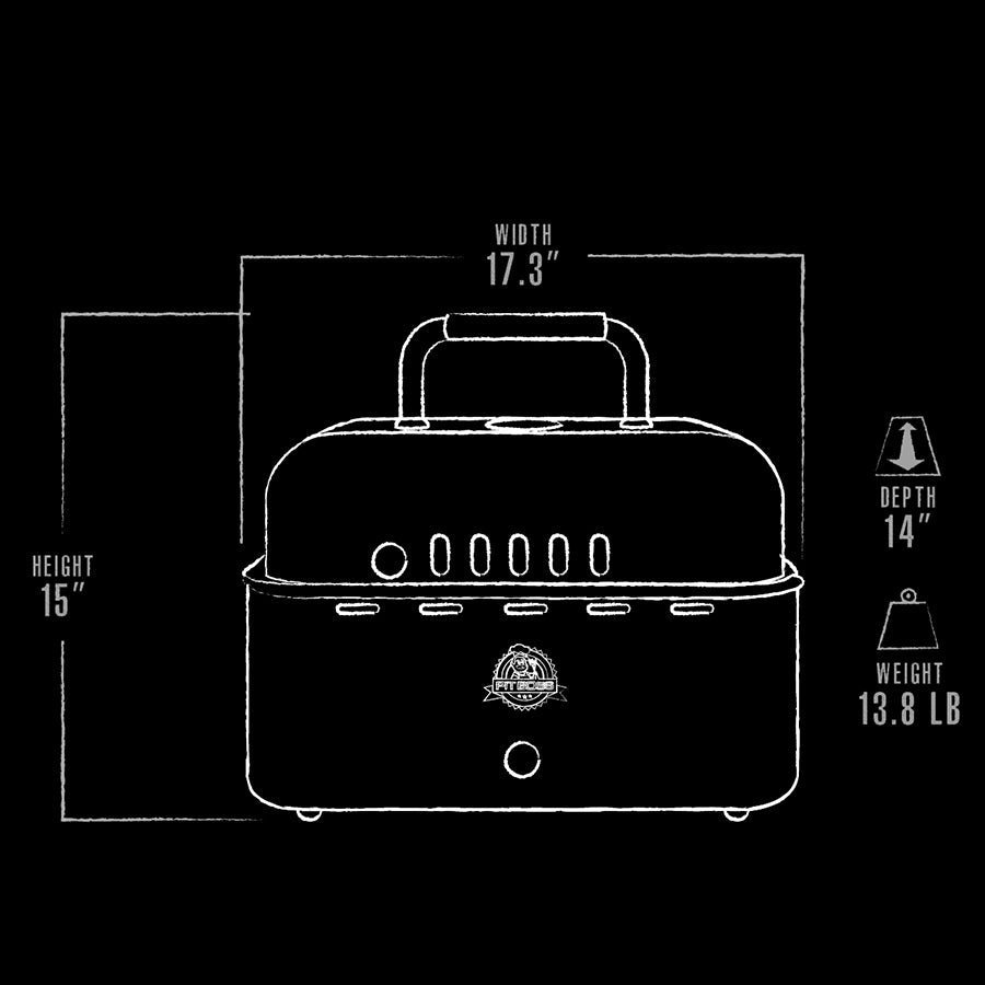 Pit Stop Portable Charcoal Grill