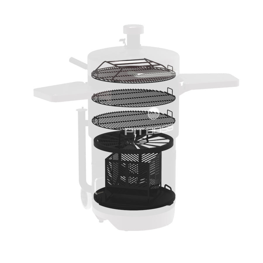 Champion Barrel Charcoal Smoker, Mahogany