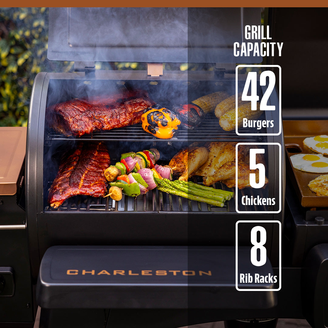 Charleston 1020 Combo Grill - Onyx Edition