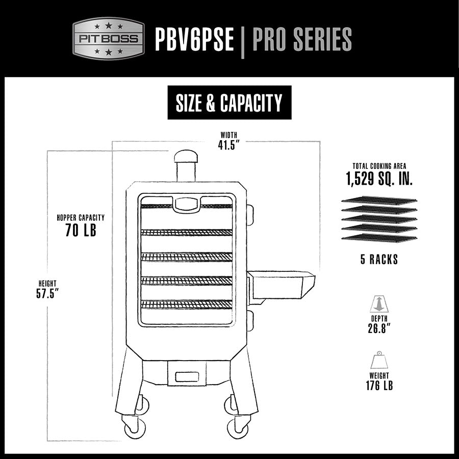 Pro Series Elite 6-Series Wood Pellet Smoker