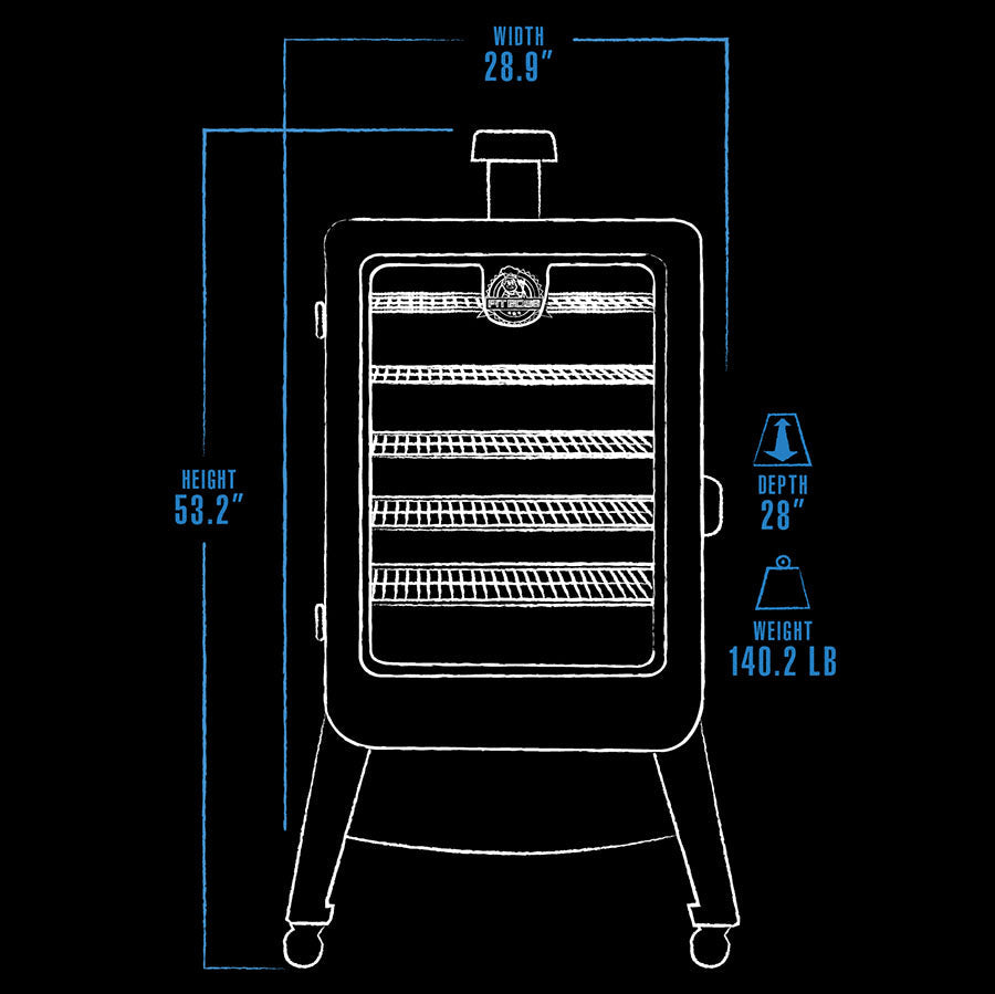 Sportsman 5-Series Wood Pellet Vertical Smoker