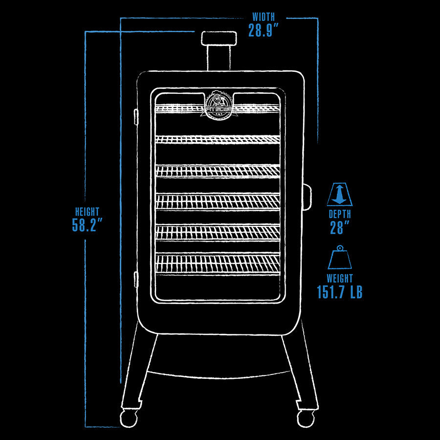 Sportsman 7-Series Wood Pellet Vertical Smoker