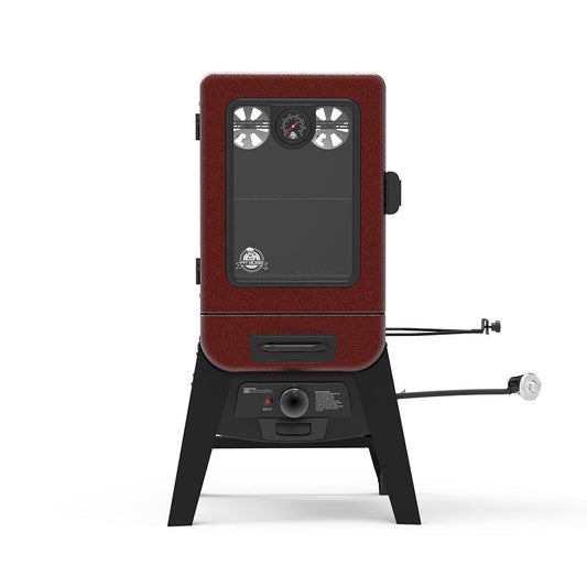 2-Series Gas Vertical Smoker, Red Hammertone