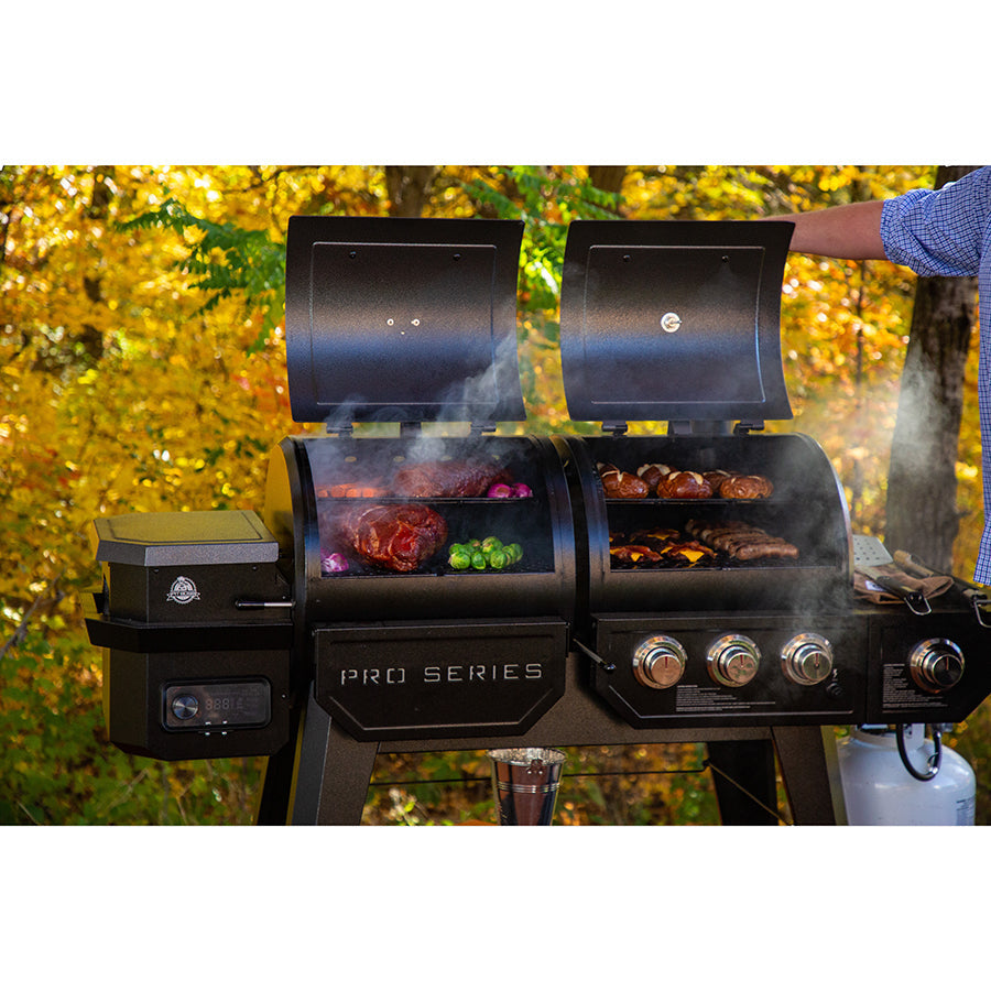 Pro Series 1100 Wood Pellet & Gas Combo Grill