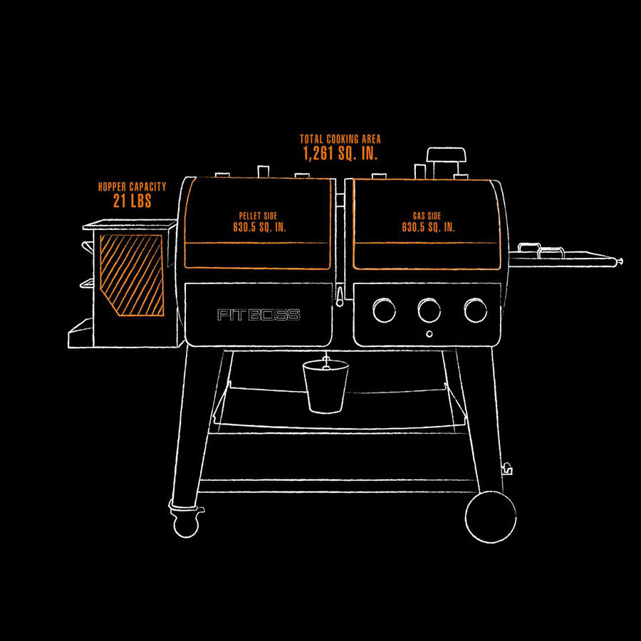 Sportsman 1230 Pellet/Gas Combo Grill
